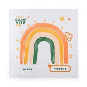 Feedo - Set 2 museline din bambus, Multifunctionale, Hipoalergenice, Cu indicator de varsta, Conform standardului european de securitate Oeko-Tex 100, Dimensiuni mari:120x120 cm, Multicolor BYN231270