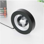 Glob pamantesc levitant in suport LED forma rotunda Cosmolino MP74014 BBJMP74014_Negru