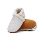 Pantofiori albi imblaniti pentru fetite - Lulu LIXH00269-1-c1