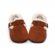 Pantofiori maro imblaniti pentru fetite - Lilly LIXH0218-1-p34