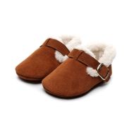 Pantofiori maro imblaniti pentru fetite - Lilly LIXH0218-1-p34