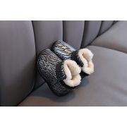 Cizmulite imblanite argintiu cu negru MDBY2202-1-de3