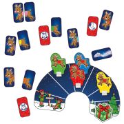 Cutie 3 in 1 ajunul craciunului - joc educativ, puzzle si carte de colorat cu activitati or125