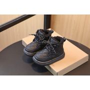Ghete imblanite negre pentru baietei - Klony MDmm225-2-sa47