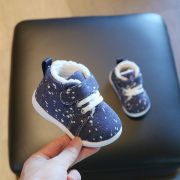 Pantofi imblaniti albastri cu picatele albe LIHYW19-3-sa51