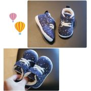 Pantofi imblaniti albastri cu picatele albe LIHYW19-3-sa51