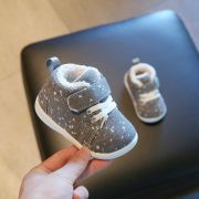 Pantofi imblaniti gri cu picatele albe LIHYW19-1-bo5