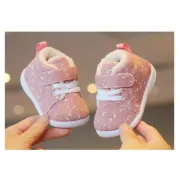 Pantofi imblaniti roz cu picatele albe (marime disponibila: 6-9 luni (marimea 19 incaltaminte)) lihyw19-2-ca.6-9 luni (marimea 19 incaltaminte)