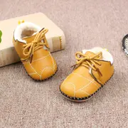 Pantofiori galben mustar imblaniti pentru bebelusi AMHYW02-2-p31