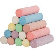 Creta colorata pentru desenat pe asfalt, set 15 bucati - okegoki58688