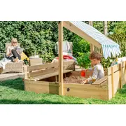 Cutie de nisip cu bancute si parasolar reglabil, plum 25509 - okeplum25509aa108