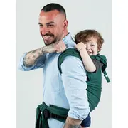 Marsupiu isara quicktie evergreen linen