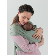 Marsupiu isara quicktie sage green linen