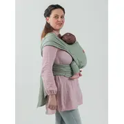 Marsupiu isara quicktie sage green linen