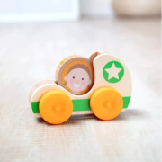 Masinuta din lemn green star colectia go tots - okemd30748