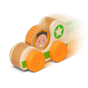 Masinuta din lemn green star colectia go tots - okemd30748