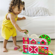Set de joaca din lemn acrobatii la ferma colectia go tots - okemd30740