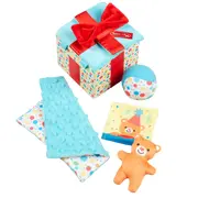Set jucarii bebe in cutie cadou din lemn - okemd30731