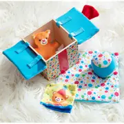 Set jucarii bebe in cutie cadou din lemn - okemd30731