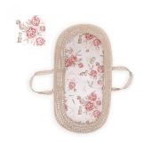 Cearsaf Din Bumbac Cu Elastic Pe Contur Pentru Landou Si Cosulete, Peony Pjb482703