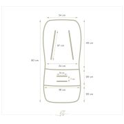 Insert Husa Bumbac Respirabila Carucior Sport Cu 2 Fete, Boho   Gasca Pjb604474