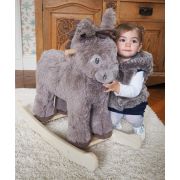 Little Bird Told Me - Norbert Rocking Donkey, Pentru Copii De Peste 9 Luni, Balansoare Din Lemn, Tesaturi Senzoriale Pentru Fetite Si Baieti Pjblb3088