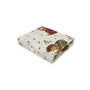 MimiNu - Cearceaf cu elastic pentru patut co-sleeper, Vera, Dimensiune 89 x 51 cm, Din bumbac certificat Oeko Tex Standard 100, Teddy Bear On Moon BYN6426972023559