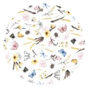 MimiNu - Paturica calduroasa si pufoasa, Cu doua fete, Dimensiune 70x100 cm, Din tesatura imitatie de lana si bumbac, Materiale certificate Oeko Tex Standard 100, Ecru Bugs BYN6426972024181