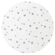 MimiNu - Set 2 cearceafuri cu elastic pentru patut leagan sau patut co-sleeper, 90x40 cm, Din bumbac, Material certificat Oeko Tex Standard 100, Dino Mint and Mini Grays Stars BYN6426972024082