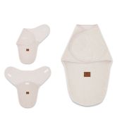 MimiNu - Sistem de infasare bebe, 0 - 3 luni, Din tesatura thermofrotte, Powder Pink BYN6426972023276