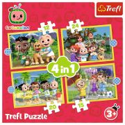 PUZZLE TREFL 4IN1 COCOMELON PREZENTAREA FAMILIEI VIV34647