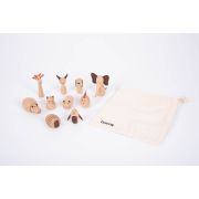 Set 10 animale din lemn lumea animalelor - oketik73472