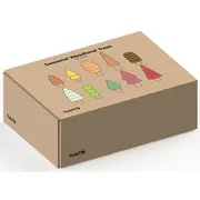 Set de 10 copacei din lemn pentru activitati educative - oketik73540