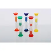 Set de 5 miniclepsidre cu nisip colorat si cronometrare diferita - oketik92007