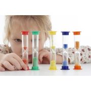Set de 5 miniclepsidre cu nisip colorat si cronometrare diferita - oketik92007