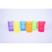 Set de 6 carafe translucide colorate pentru activitati senzoriale - oketik73103