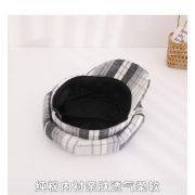 Bereta in carouri gri pentru fetite - Chic MDHT2023-58-2-ca2