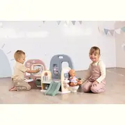 Centru de ingrijire pentru papusi smoby baby care childcare center albastru roz cu accesorii hubs7600240307