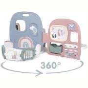 Centru de ingrijire pentru papusi smoby baby care childcare center albastru roz cu accesorii hubs7600240307