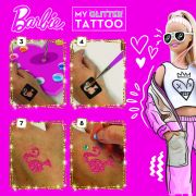 Setul meu de tatuaje cu sclipici - barbie