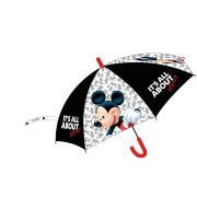 Umbrela copii POE transparenta semiautomata It's All About Mickey, diametru 74 cm EPLUSM EPMDISMFB5250A022 BBJEPMDISMFB5250A022_Initiala