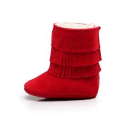 Cizmulite rosii cu franjuri pentru fetite AMzh0306-1-p33