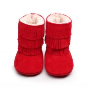 Cizmulite rosii cu franjuri pentru fetite (marime disponibila: 9-12 luni (marimea 20 incaltaminte)) amzh0306-1-nw6.9-12 luni (marimea 20 incaltaminte)