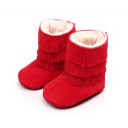 Cizmulite rosii cu franjuri pentru fetite (marime disponibila: 9-12 luni (marimea 20 incaltaminte)) amzh0306-1-nw6.9-12 luni (marimea 20 incaltaminte)