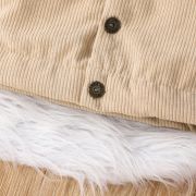 Jacheta crem imblanita din reiat MB820-1