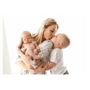 Halat   Kimono Pentru Gravide Si Mamici, Bumbac, Marime Universala, Natur Pjb487975