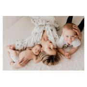 Halat   Kimono Pentru Gravide Si Mamici, Bumbac, Marime Universala, Natur Pjb487975