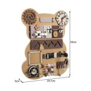 Placa Senzoriala cu 14 Activitati in 1 - Model Ursulet Kruzzel MY18186 BBJMY18186_Initiala