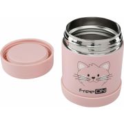 Termos pentru alimente solide, Din otel inoxidabil, Mentine cald pana la 12 ore si rece pana la 24 ore, Conform cu standardul european de securitate EN12546, FreeON, Pink Kitty BYN380722