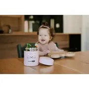 Termos pentru alimente solide, Din otel inoxidabil, Mentine cald pana la 12 ore si rece pana la 24 ore, Conform cu standardul european de securitate EN12546, FreeON, Pink Kitty BYN380722